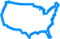 United States map icon